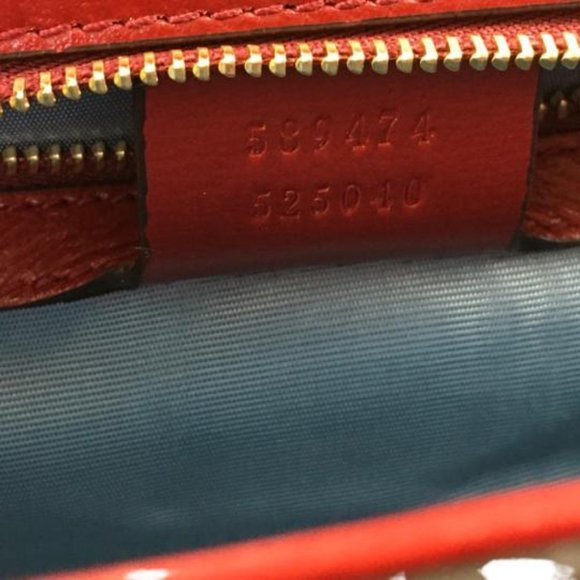 Gucci Women's GG Interlocking Flap Crossbody Bag Red Color Sz Small DM17 - Picture 6 of 6
